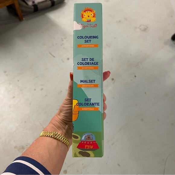 2pc lot Tiger Tribe Coloring Set Adventure & Mermaid Take Along Travel Art Kit - Picture 8 of 10